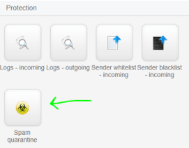Spam quarantine location